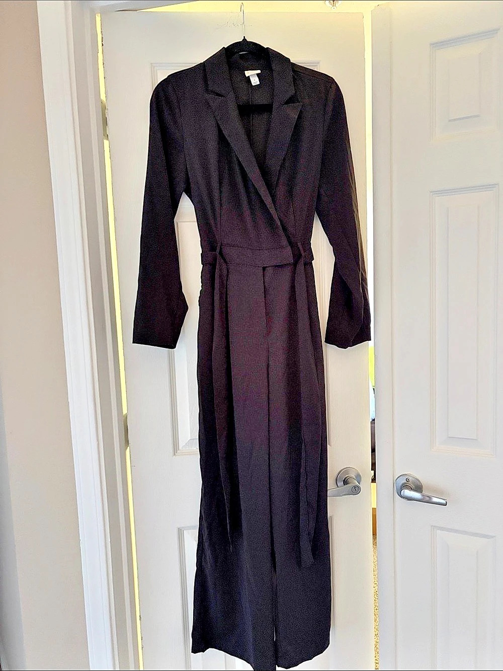 Women's Black Long Sleeve Jumpsuit